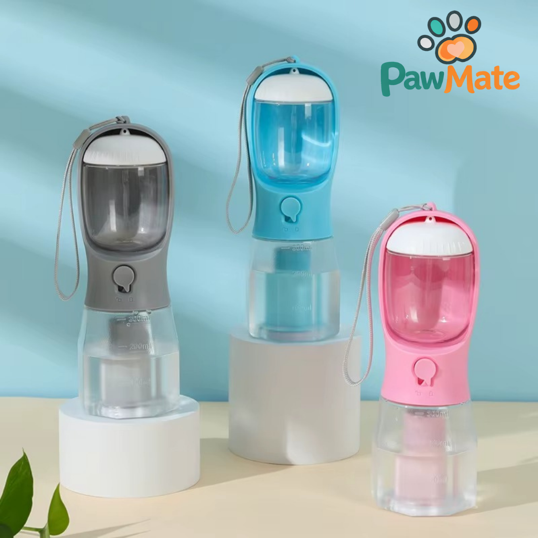 PawMate – 3 az 1-ben hordozható kutya itató sétákhoz és kirándulásokhoz