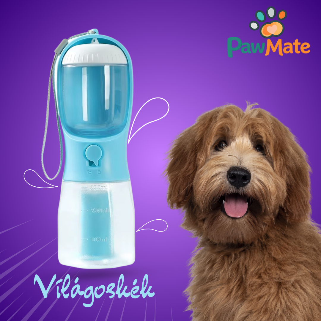 PawMate – 3 az 1-ben hordozható kutya itató sétákhoz és kirándulásokhoz